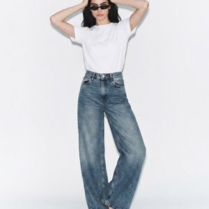 Jeans Wide leng azul